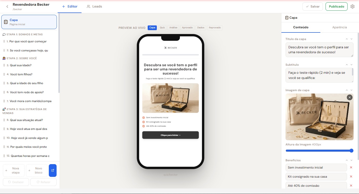 Quiz builder